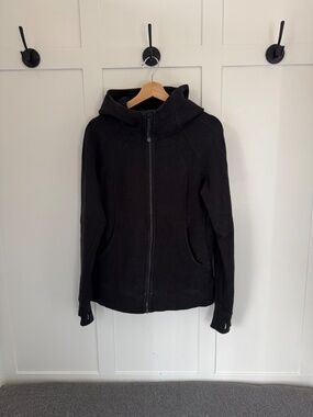 Scuba Full-Zip Hoodie, Black Zip up Sweatshirt, Jacket Hooded Sweater, Athletic
